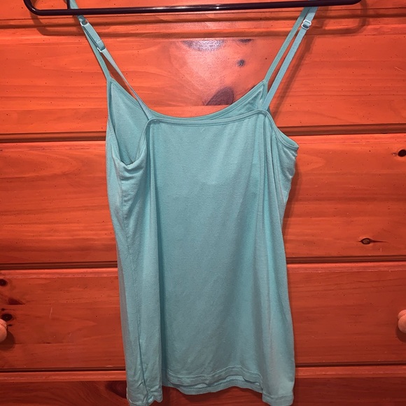 🔥 3/$20 Teal Camisole with Built-in Bra - Picture 2 of 3